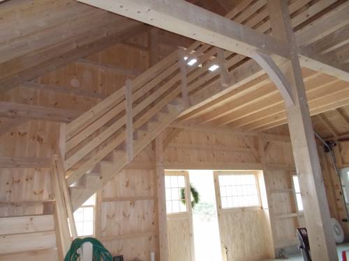 Unmistakable beauty inside the post and beam barn