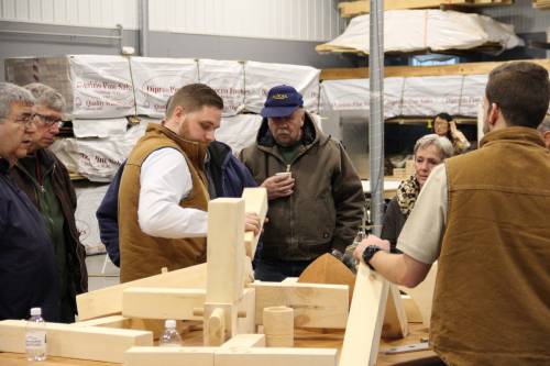 Learning about timber frame joinery
