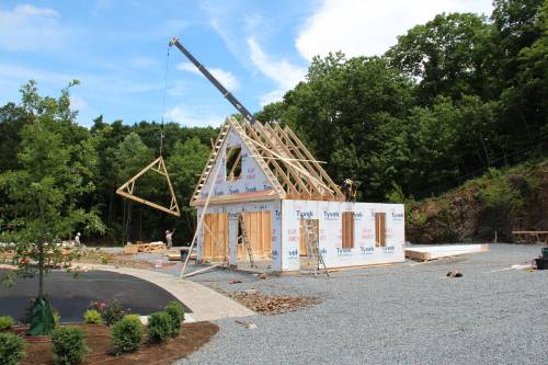 Roof trusses one-by-one