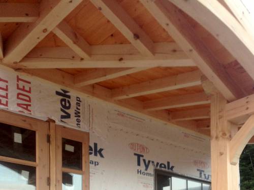 Timber Frame Porch Ceiling