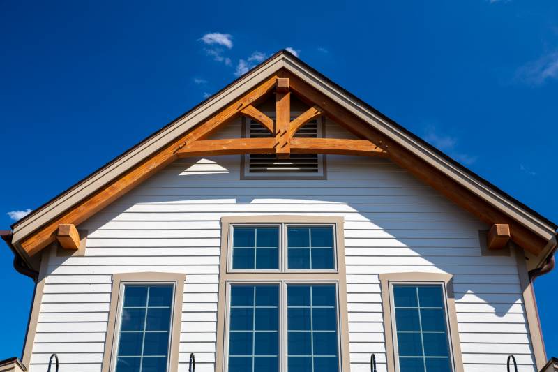 Detail: Timber Truss Accent on the Gable
