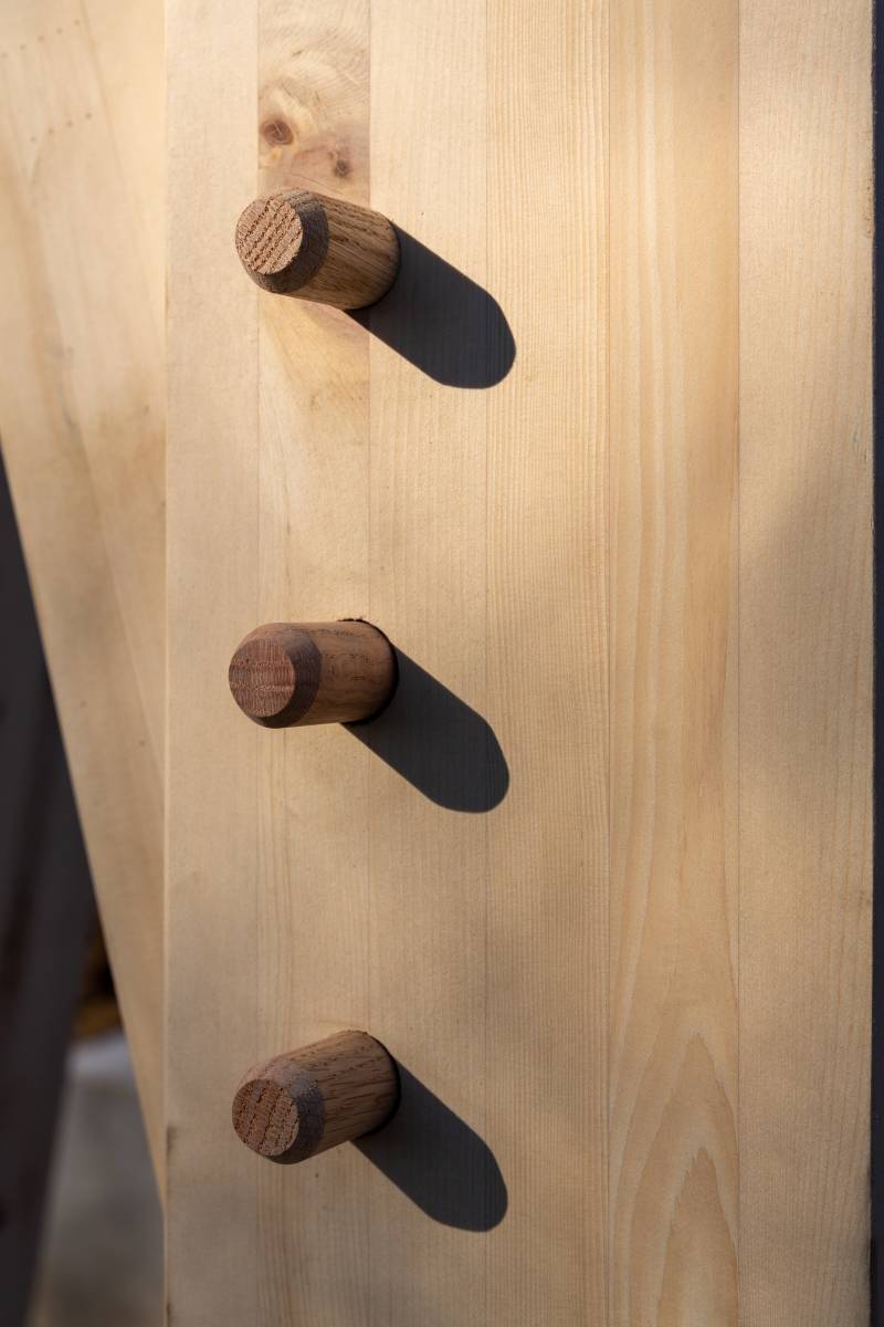 Authentic Mortise & Tenon Joinery with Oak Pegs