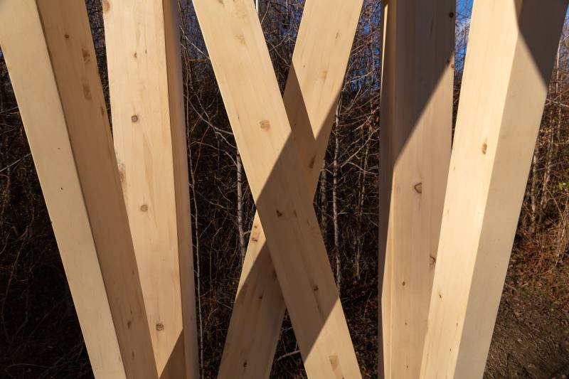 Criss Cross Timbers • Steep Braces