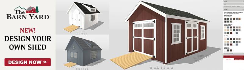 New! Design Your Own Shed