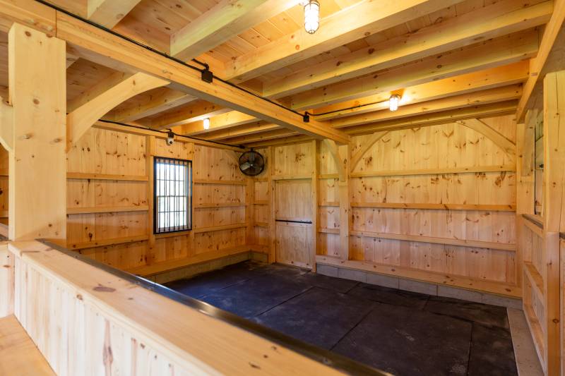 32' x 48' Plymouth Carriage Barn with 18' Open Lean-To, North Granby, CT