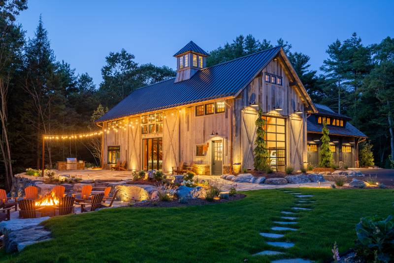 5,185 sq. ft. Modern Timber Frame Party Barn