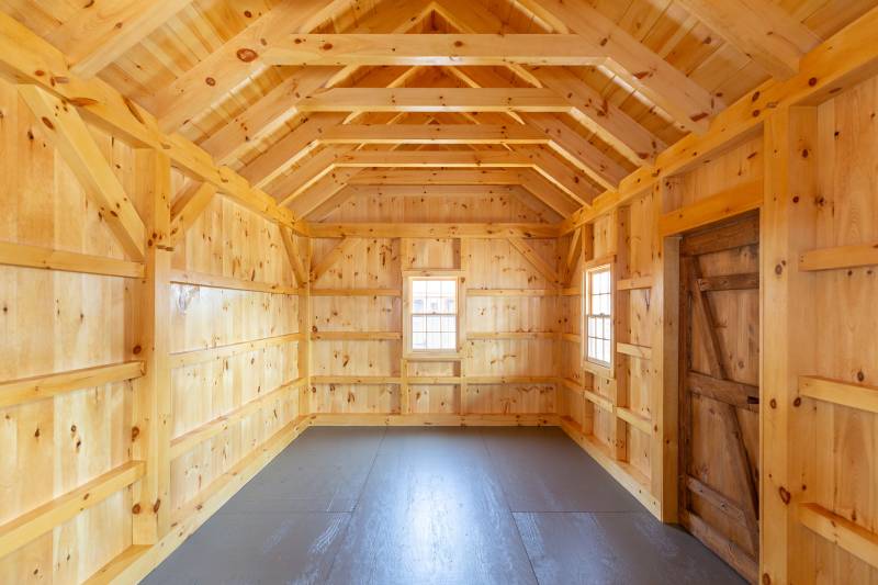 12' x 20' Trapper’s Cabin Interior • Opposite Angle
