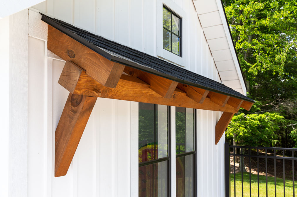 Timber Frame Accent (Eyebrow Roof)